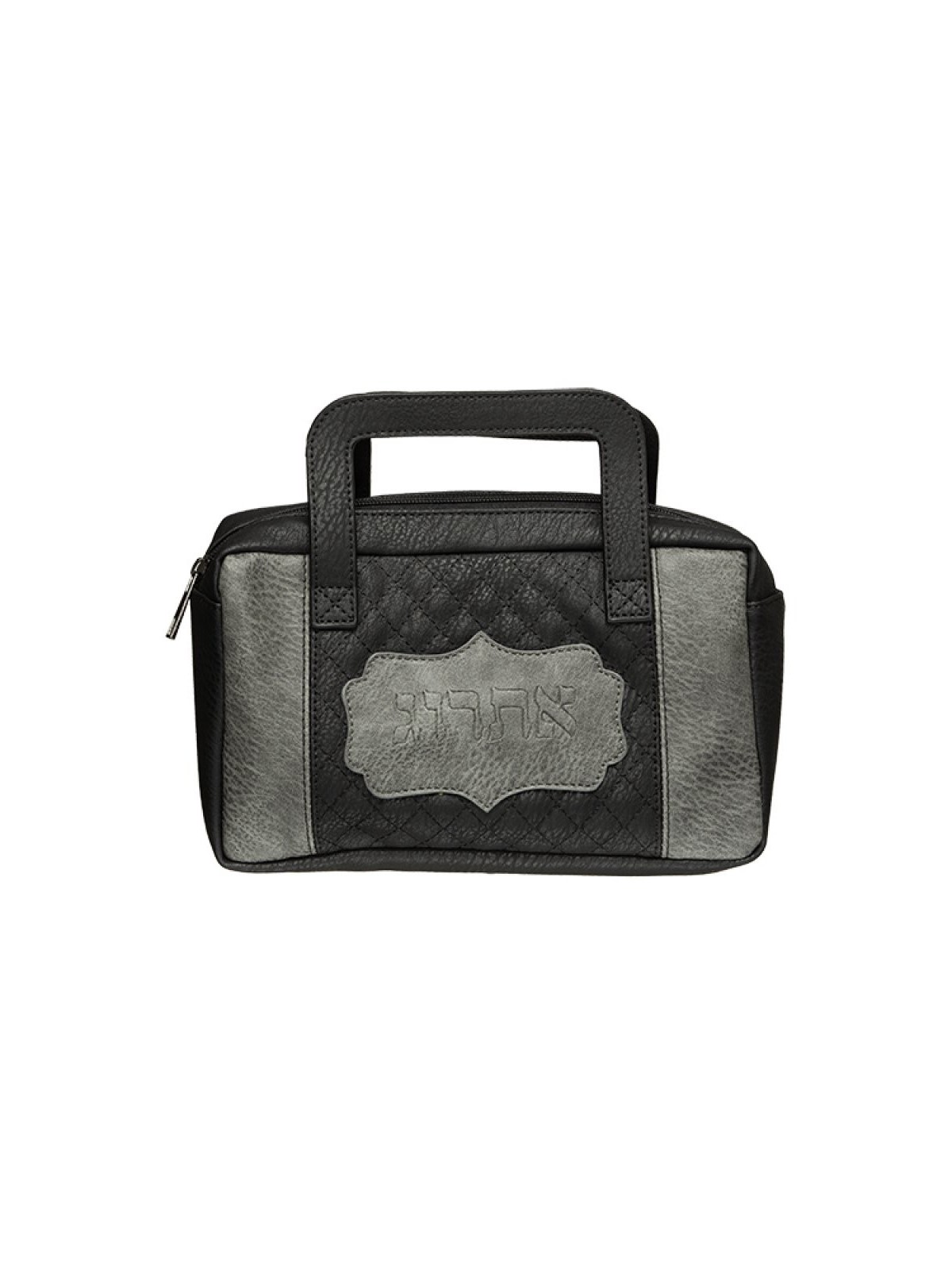 Sac Etrog Holder Rembourré En Simili Cuir Noir Avec Vertica... | Boîte d'étrog