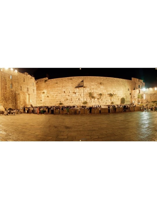 Panoramic Kotel Western Wall Sukkah Single Wal... | Sukkah Decorations