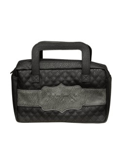 Sac Etrog Holder en similicuir noir avec gravure horizontale... | Boîte d'étrog
