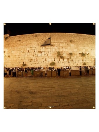 Panoramic Western Wall Kotel Sukkah Single Wal... | Sukkah Decorations