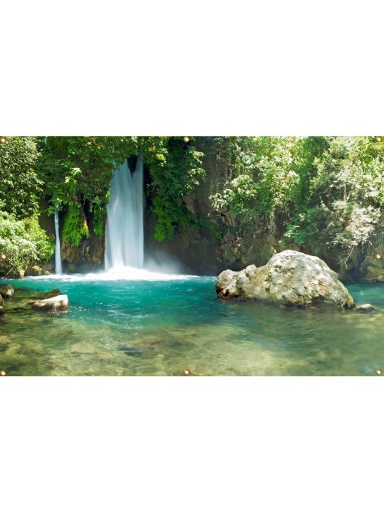 Panoramic Banyas Waterfall Sukkah Single Wall ... | Sukkah Decorations
