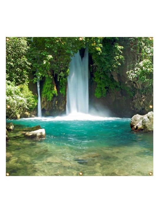 Cascade panoramique de Banyas Soucca à paroi simple... | Décorations de Soucca