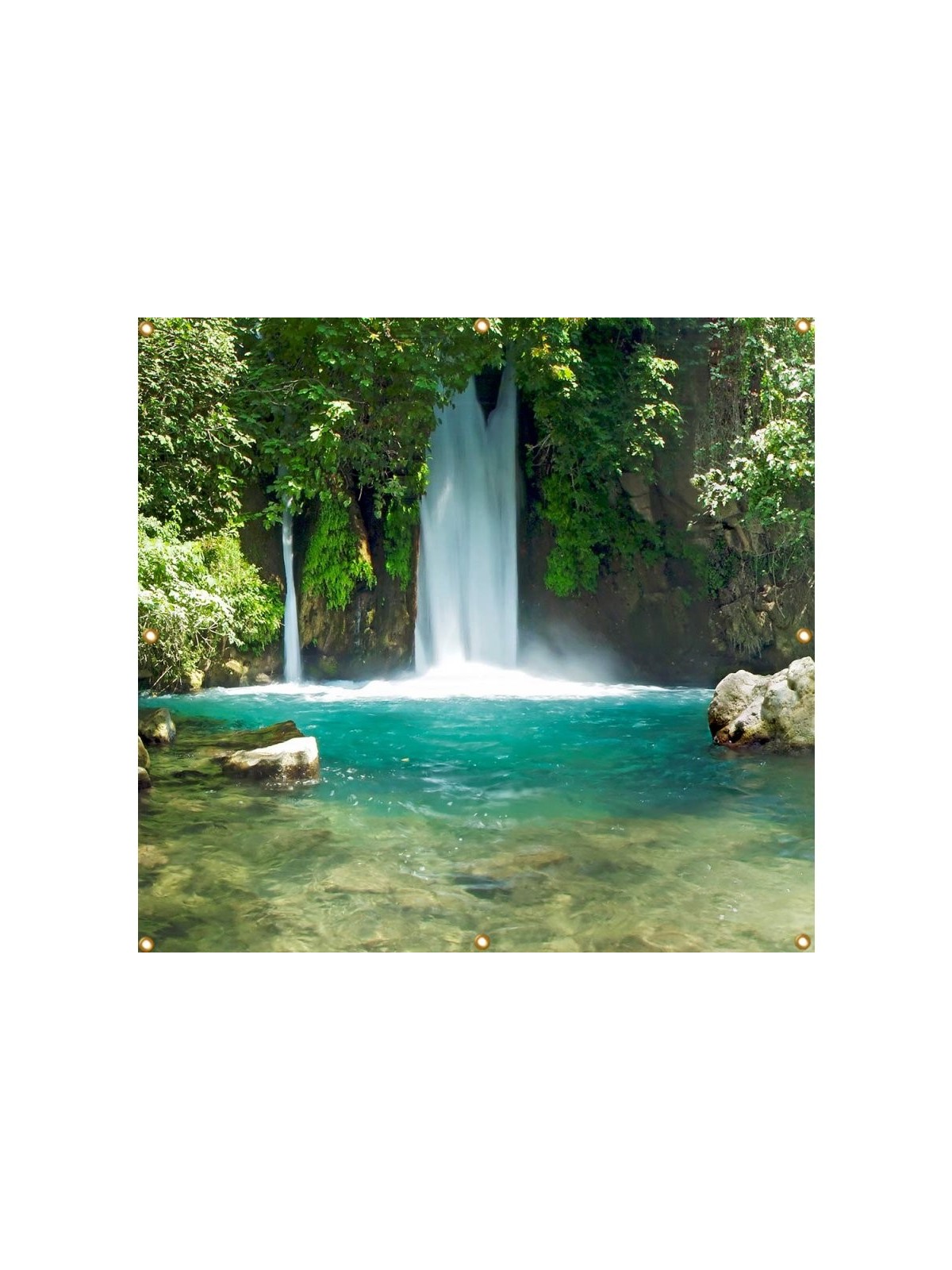 Cascade panoramique de Banyas Soucca à paroi simple... | Décorations de Soucca