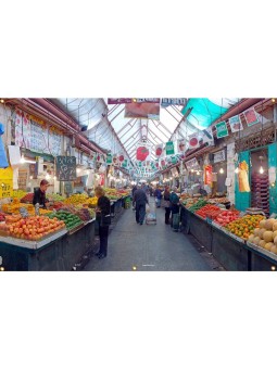 Panoramique Machane Yehuda Market Soucca Single ... | Décorations de Soucca