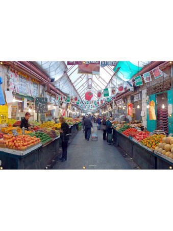 שוק מחנה יהודה פנורמי סוכת סוכת סינגל ... | קישוטי סוכה