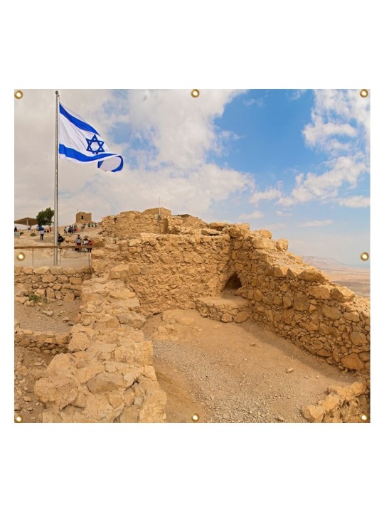 Panoramic Masada Sukkah Single Wall Panel 8 ft... | Sukkah Decorations