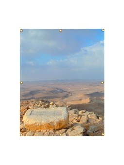 Panoramic Kadesh Barnea Sukkah Single Wall Pan... | Sukkah Decorations