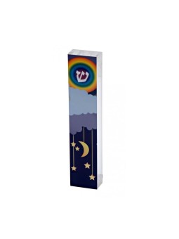 Dorit Judaica Étui Mezouza en acrylique Lune et étoile... | Mezouza des enfants