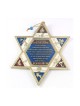 עיטור קיר מגן דוד בציפוי זהב עם טריב... | מָגֵן דָוִד