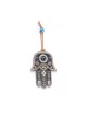 Décoration murale Hamsa avec symboles Chai et bonne chance... | Hamsa en métal