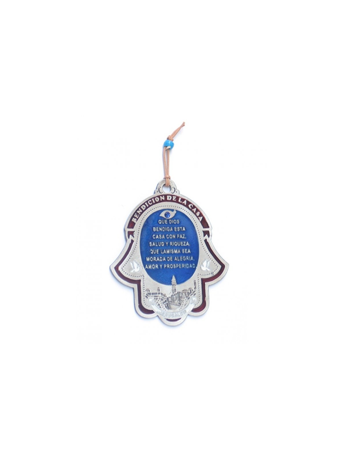 Hamsa Home Bénédiction en espagnol | Hamsa en métal