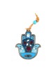 Décoration murale Hamsa avec symboles de bonne chance et Pome... | Hamsa en métal