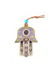 Hamsa Wall Decoration Hebrew Chai and Good Luck Symbo... | Metal Hamsa
