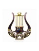 Enamel Wall Decoration Davids Lyre and Jerusalem Desi... | Metal Hamsa
