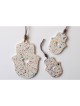 Graciela Noemi בעבודת יד Terrazzo Hamsa Cutout Hear... | ידי חמסה