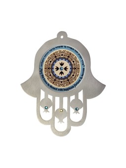 Dorit Judaica Hamsa Tenture murale Grenades Maison Bl... | Mains Hamsa