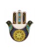Menorah design Pewter Hamsa par Ester Shahaf | Hamsa en métal