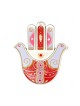 mur rouge Hamsa de Ester Shahaf | Hamsa en métal