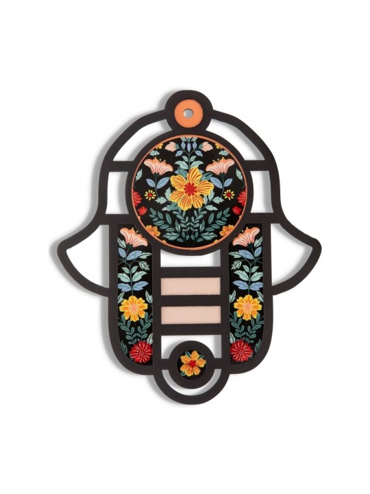 Dorit Judaica Mur moderne Hamsa dans l’art du vitrail... | Mains Hamsa