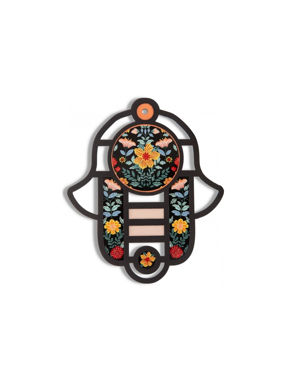 Dorit Judaica Mur moderne Hamsa dans l’art du vitrail... | Mains Hamsa