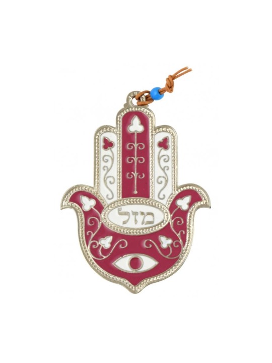 Décoration murale Hamsa avec oeil et fl... | Hamsa en métal