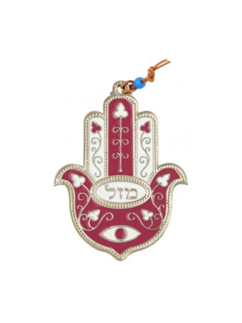 Décoration murale Hamsa avec oeil et fl... | Hamsa en métal