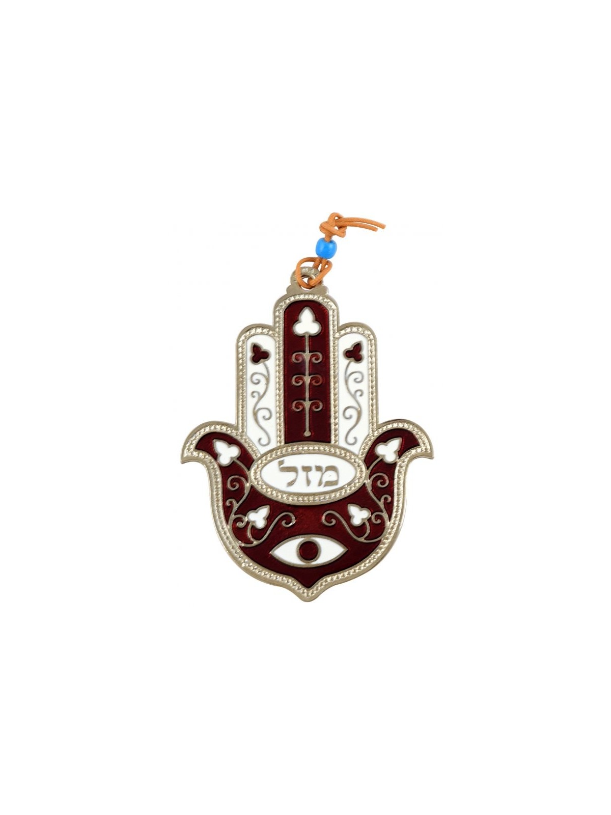 Décoration murale Hamsa avec oeil et fl... | Hamsa en métal