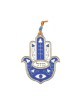 Décoration murale Hamsa avec oeil et fl... | Hamsa en métal