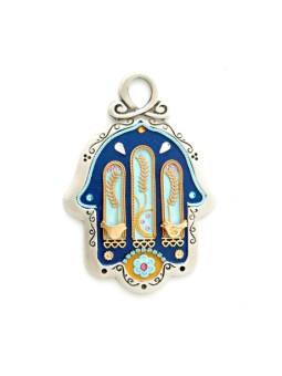 Mur en étain Hamsa Blé de Ester Shahaf | Hamsa en métal