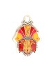 Hamsa en étain dans les tons de terre par Ester Shahaf | Mains Hamsa