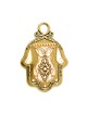 Mur en étain doré et crème Hamsa Ester Shahaf | Mains Hamsa