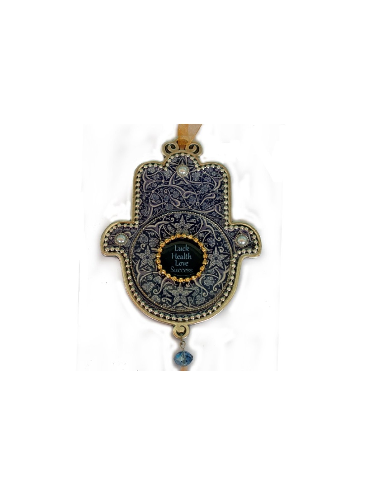 Iris Design Hamsa Plaque murale motif tourbillonnant sur fond sombre... | Mains Hamsa