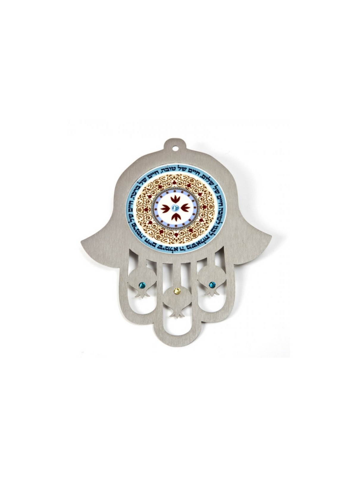 Dorit Judaica Mur Hamsa Vie Bénie Nouveau Mois Béni... | Mains Hamsa