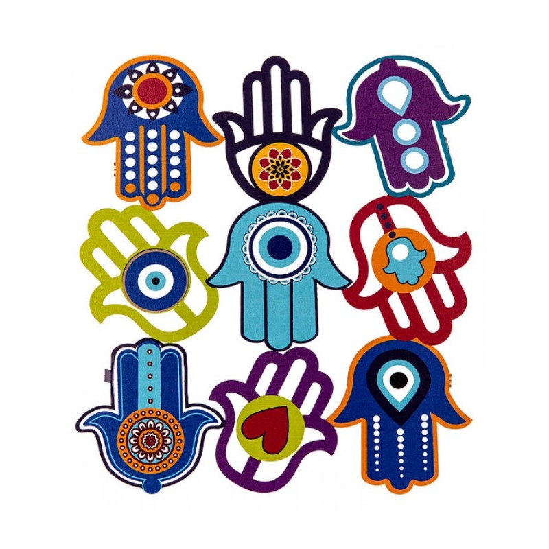 Dorit Judaica Colorful Wall Plaque %96 ... | Floating Letters by Dorit