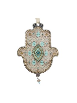 Iris Design Plaque murale Hamsa avec mots de bénédiction en... | Mains Hamsa