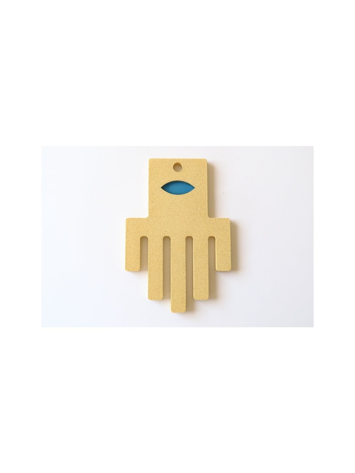 Graciela Noemi Handcrafted Blue Eye Abstract Hamsa | Hamsa Hands