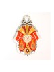 Nuances d’automne Mur Hamsa par Ester Shahaf | Hamsa en métal