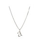 Pendentif lettre classique en argent sterling, collier familial en argent sterling