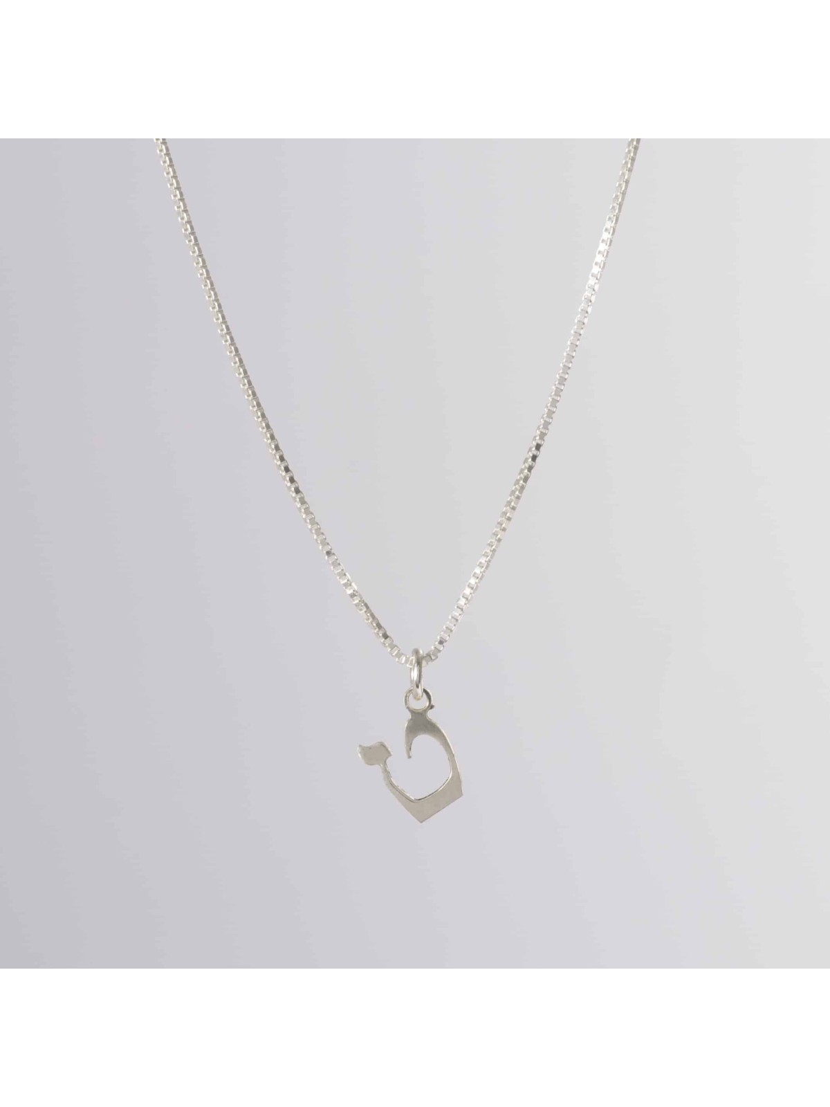 Pendentif lettre classique en argent vibrant, collier familial en argent sterling