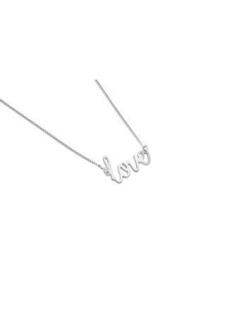 Collier de lettrage d'amour élégant et spécial, nom en argent sterling Nec