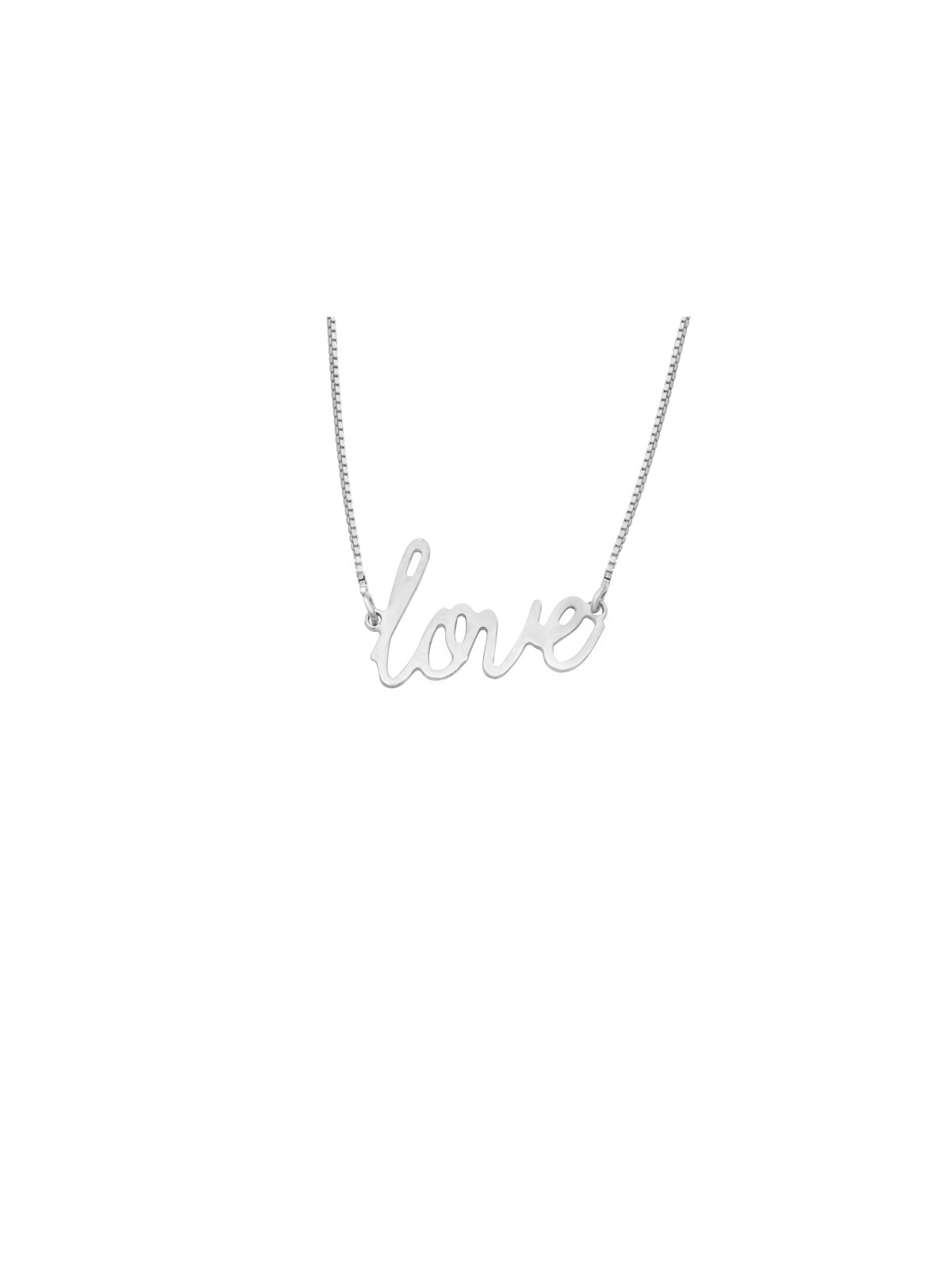 Collier de lettrage d'amour élégant et spécial, nom en argent sterling Nec