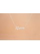 Cursive Stylish English Name Silver Necklace , Sterling Silver Name Ne