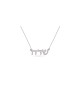 Collier de nom personnalisé en argent gracieux, cadeaux Tu B'Av, Judaica israélien
