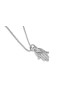 Hamsa and Chai Silver Pendant , Sterling Silver Family Necklaces , Isr