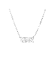 Collier en argent mère hébraïque découpée, collier familial en argent sterling
