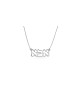 Superbe collier en argent sterling père, cou familial en argent sterling