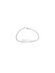 Sterling Silver Bracelet with Cursive English Name , Tu B'Av Gifts , I