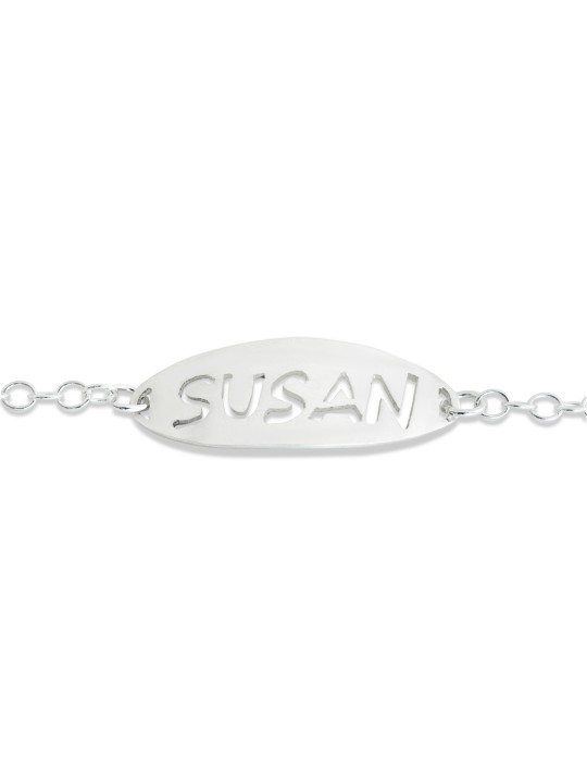 Nom complet Bracelet en argent scié , Cadeaux Tu B'Av , Judaica israélien