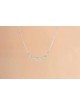 Collier d’argent d’écriture hébraïque d’Israël, collier de famille en argent sterling