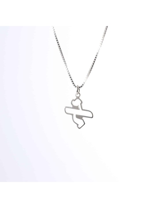 Pendentif en argent avec lettre hébraïque découpée, collier familial en argent sterling